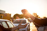 Handover of car keys