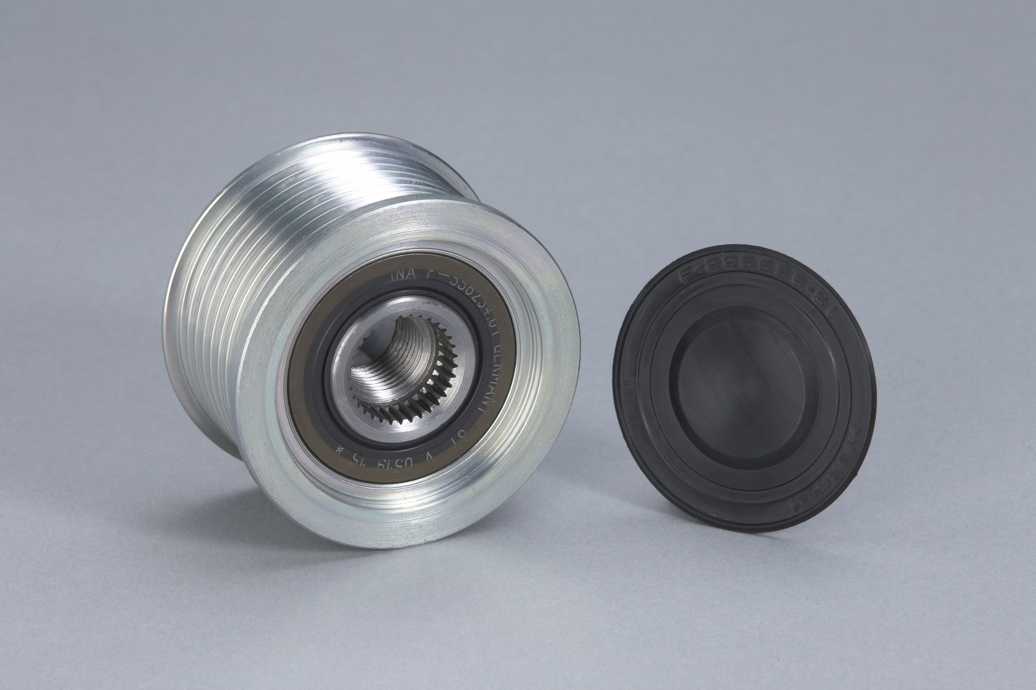 Overrunning belt pulleys